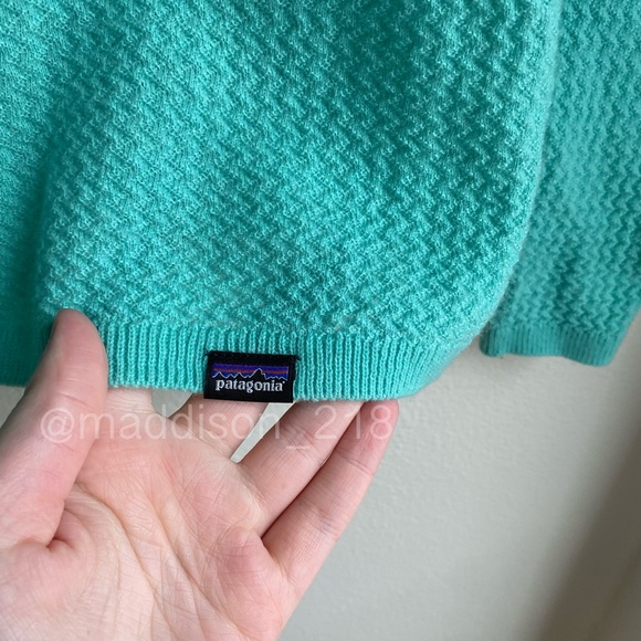 Patagonia Capilene Air Crew Medium Vjosa Green Merino Wool Blend Green M - Picture 7 of 11